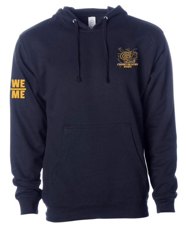 Custom Printed Apparel | Grand Ledge Cross Country Finals - Adult Navy Hoodie - GL Cross Country Finals - 18634