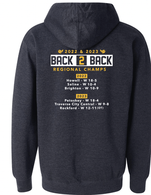 Custom Apparel - Screen Printing - Grand Ledge Regional Champs Hoodie - Hoodie - Grand Ledge Lacrosse - 14263