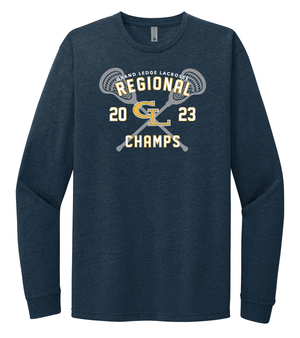 Custom Apparel - Screen Printing - Grand Ledge Regional Champs Unisex LS T-shirt - Long Sleeve T-Shirt - Grand Ledge Lacrosse - 14263