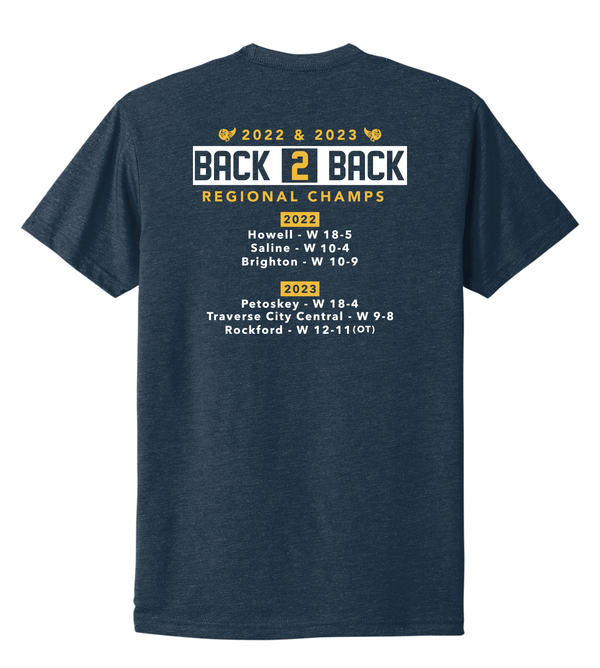 Custom Apparel - Screen Printing - Grand Ledge Regional Champs Unisex T-shirt - Grand Ledge Lacrosse - 14263