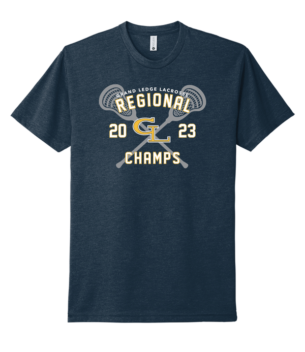 Custom Apparel - Screen Printing - Grand Ledge Regional Champs Unisex T-shirt - Grand Ledge Lacrosse - 14263