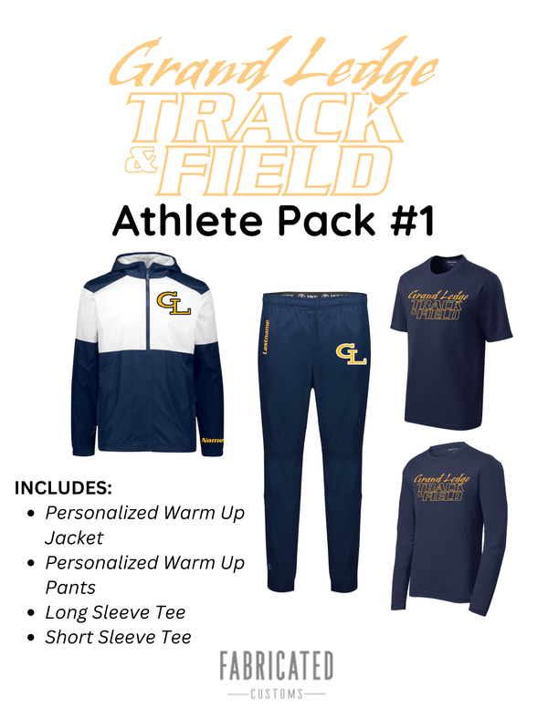 Custom Apparel - Screen Printing - Grand Ledge Track & Field - Athlete Pack 1 *NAME REQUIRED ON PANTS & JACKET* - Grand Ledge Track & Field - 17277