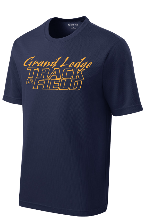 Custom Apparel - Screen Printing - Grand Ledge Track & Field - Unisex Performance T-Shirt *Customization Optional* - Grand Ledge Track & Field - 17277