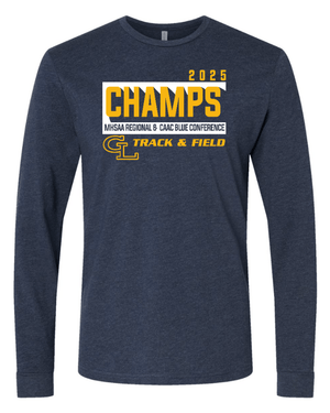 Custom Apparel - Screen Printing - Grand Ledge Track State Qualifiers & Champs - Men's 2025 Champs Long Sleeve Tee - GL Track State Qualifiers - 17802