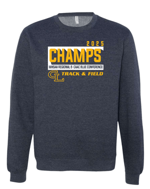 Custom Apparel - Screen Printing - Grand Ledge Track State Qualifiers & Champs - Men's 2025 Champs Midweight Crewneck Sweatshirt - GL Track State Qualifiers - 17802