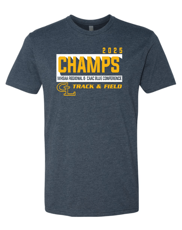 Custom Apparel - Screen Printing - Grand Ledge Track State Qualifiers & Champs - Men's 2025 Champs T-Shirt - GL Track State Qualifiers - 17802