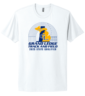 Custom Apparel - Screen Printing - Grand Ledge Track State Qualifiers & Champs - Unisex Cotton T-Shirt - GL Track State Qualifiers - 17802