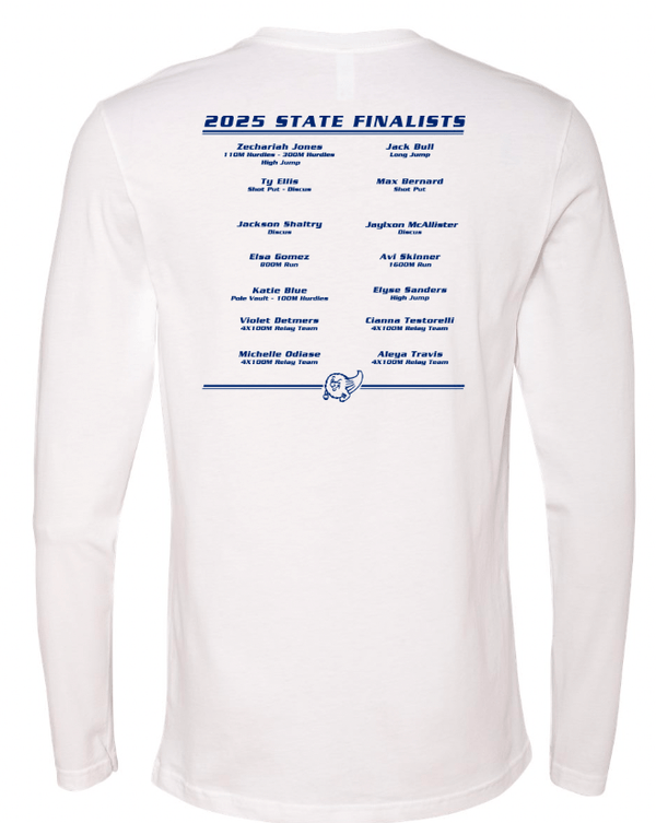 Custom Apparel - Screen Printing - Grand Ledge Track State Qualifiers & Champs - Unisex Long Sleeve Cotton T-Shirt - GL Track State Qualifiers - 17802