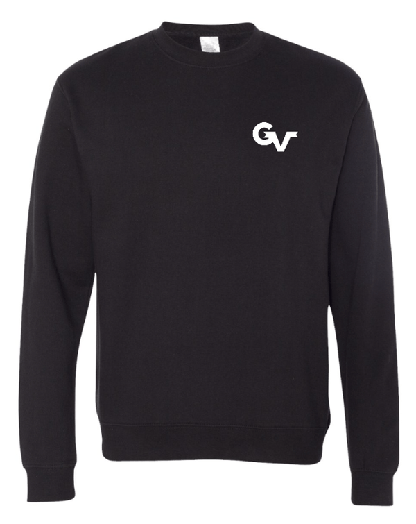 Custom Apparel - Screen Printing - Grand Valley Livestock - Midweight Crewneck Sweatshirt (Black / Dark Green) - Grand Valley Livestock - 17568
