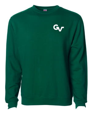 Custom Apparel - Screen Printing - Grand Valley Livestock - Midweight Crewneck Sweatshirt (Black / Dark Green) - Grand Valley Livestock - 17568