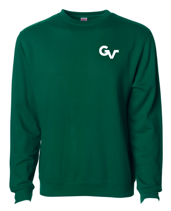 Custom Apparel - Screen Printing - Grand Valley Livestock - Midweight Crewneck Sweatshirt (Black / Dark Green) - Grand Valley Livestock - 17568