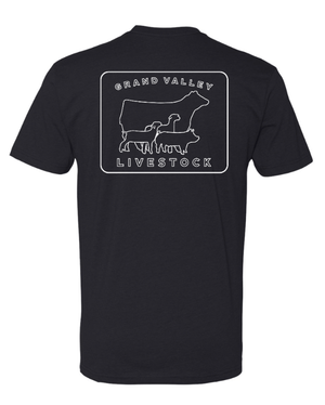 Custom Apparel - Screen Printing - Grand Valley Livestock - Unisex T-Shirt (Forest / Charcoal / Black) - Grand Valley Livestock - 16251