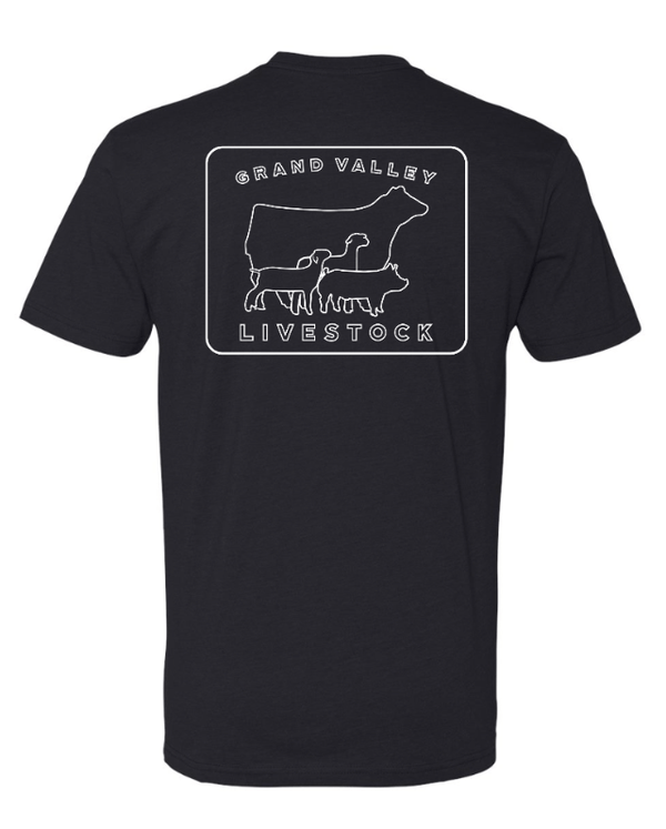 Custom Apparel - Screen Printing - Grand Valley Livestock - Unisex T-Shirt (Forest / Charcoal / Black) - Grand Valley Livestock - 16251