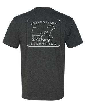 Custom Apparel - Screen Printing - Grand Valley Livestock - Unisex T-Shirt (Forest / Charcoal / Black) - Grand Valley Livestock - 16251