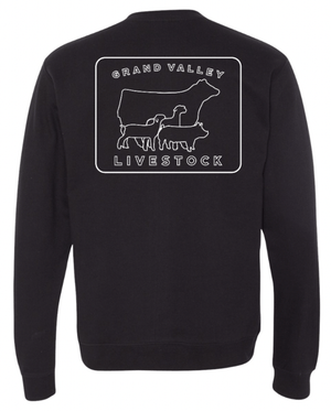 Custom Apparel - Screen Printing - Grand Valley Livestock - Youth Lightweight Special Blend Crewneck - Grand Valley Livestock - 17568