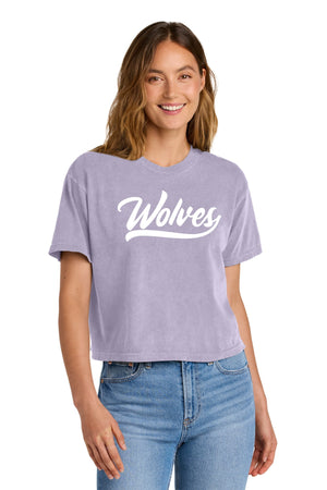 Okemos Fall Staff Shop T-Shirt Orchid front view
