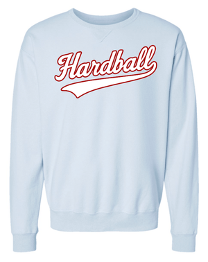 Custom Printed Apparel | Hardball Fall 2025 - Adult Light Blue Crewneck Sweatshirt - Hardball Fall 2025 - 18541
