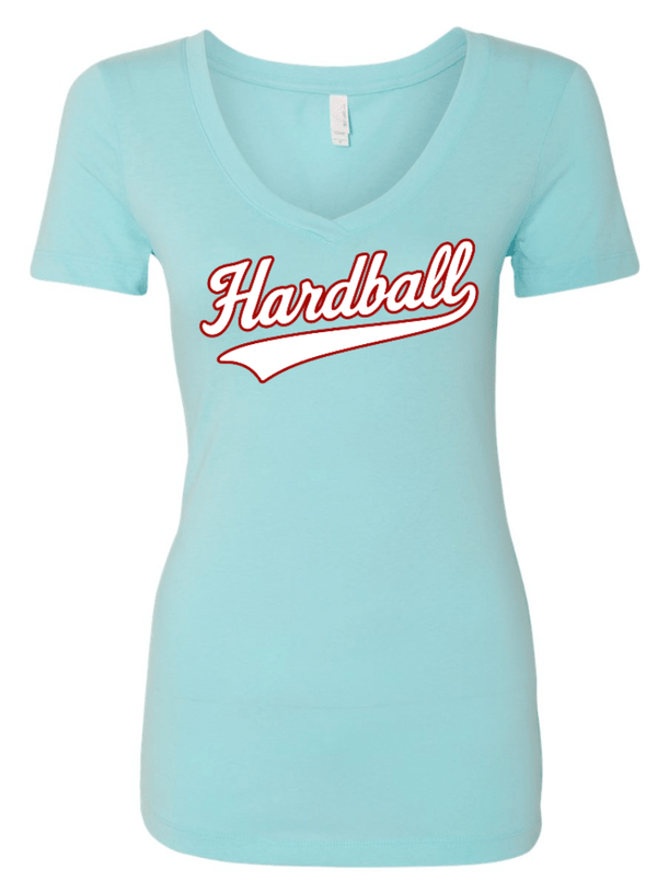 Custom Printed Apparel | Hardball Fall 2025 - Women's V - Neck T-Shirt (MULTIPLE COLOR OPTIONS) - Hardball Fall 2025 - 18541