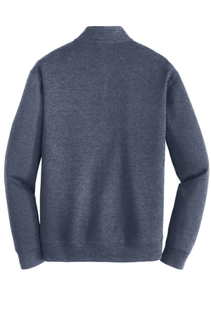 Patuxent Presbyterian Church Quarter Zip Estate Blue Heather/ Charcoal Heather back view