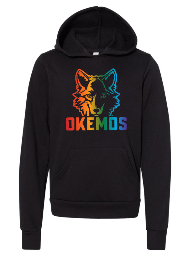 Custom Apparel - Screen Printing - Hiawatha Back To School 2024/25 - Youth Wolf Pride Hooded Sweatshirt - Hiawatha Back to School 2024/25 - 16371