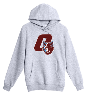 Custom Printed Apparel | Hiawatha Back to School 2025 - Adult Pullover Hooded Sweatshirt Heather Grey - Hiawatha Back to School 2025 - 18289