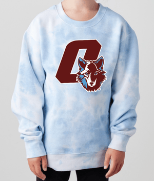 Custom Printed Apparel | Hiawatha Back to School 2025 - Youth Tie Dye Fleece Crew - Hiawatha Back to School 2025 - 18289
