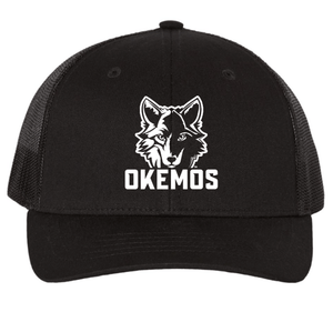 Custom Printed Apparel | Hiawatha Back to School 2025 - Youth Trucker Snapback Cap Black - Hiawatha Back to School 2025 - 18289