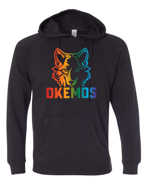 Custom Apparel - Screen Printing - Hiawatha PTO - Adult Unisex Rainbow Hoodie - Hiawatha Elementary - 15326