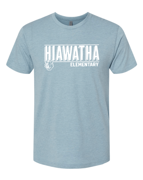 Custom Apparel - Screen Printing - Hiawatha PTO - Unisex Adult Triblend T-Shirt - Hiawatha Elementary - 15326