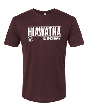 Custom Apparel - Screen Printing - Hiawatha PTO - Unisex Adult Triblend T-Shirt - Hiawatha Elementary - 15326