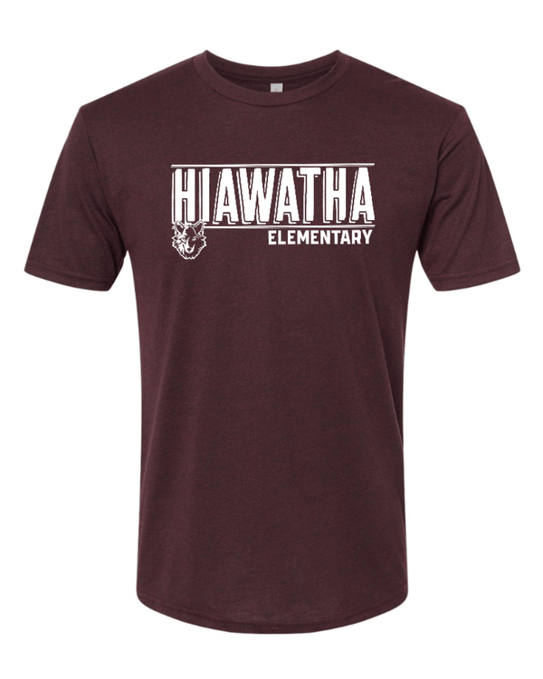 Custom Apparel - Screen Printing - Hiawatha PTO - Unisex Adult Triblend T-Shirt - Hiawatha Elementary - 15326