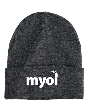 MYOI Allegan/Barry Fall Fundraiser Headwear Heather Grey front view