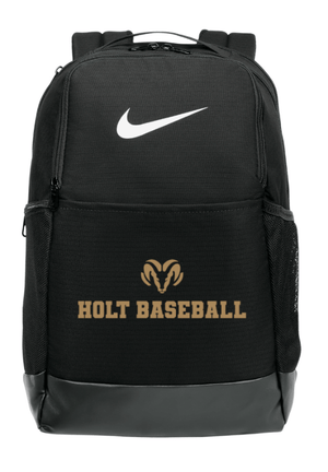 Custom Printed Apparel | Holt Baseball 2025 | Nike Brasilia Medium Backpack "Badge Design" - Holt Baseball W25 - 18654
