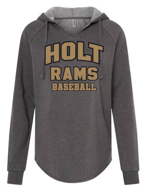 Custom Printed Apparel | Holt Baseball 2025 | Women's Shadow Lightweight Hoodie "Design 2" (PERSONALIZATION OPTIONAL) - Holt Baseball W25 - 18654