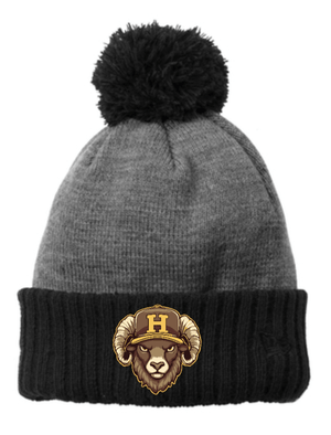 Custom Apparel - Screen Printing - Holt Baseball - Embroidered Colorblock Cuffed Beanie - Holt Baseball - 17510