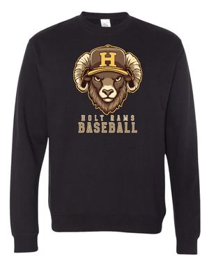 Custom Apparel - Screen Printing - Holt Baseball - Midweight Crewneck Sweatshirt (Multiple Color Options) - Holt Baseball - 17510