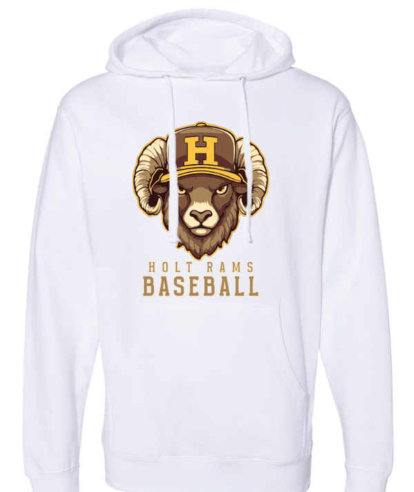 Custom Apparel - Screen Printing - Holt Baseball - Midweight Hoodie (Multiple Color Options) - Holt Baseball - 17510