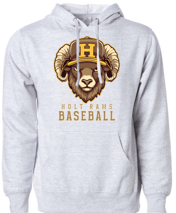 Custom Apparel - Screen Printing - Holt Baseball - Midweight Hoodie (Multiple Color Options) - Holt Baseball - 17510