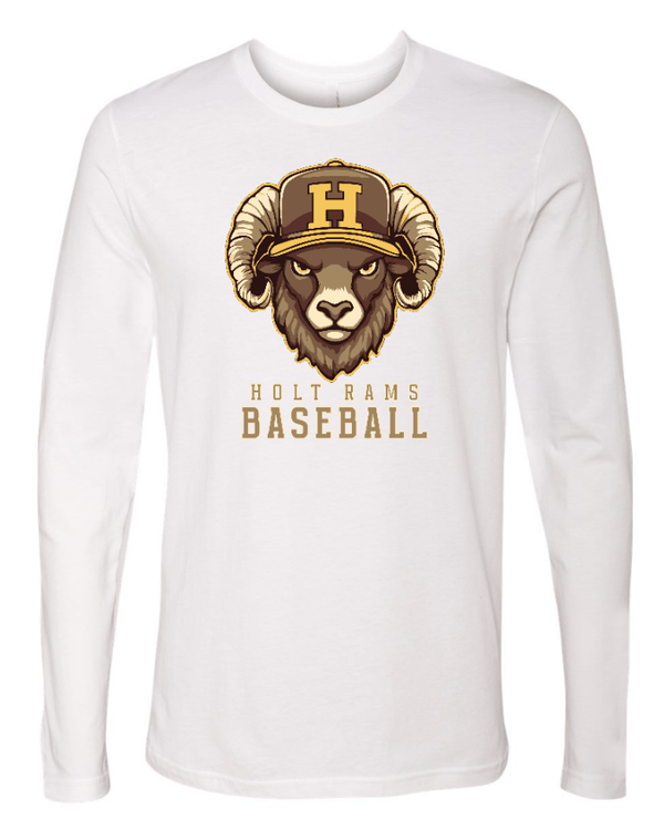 Custom Apparel - Screen Printing - Holt Baseball - Unisex Long Sleeve T-Shirt (Multiple Color Options) - Holt Baseball - 17510