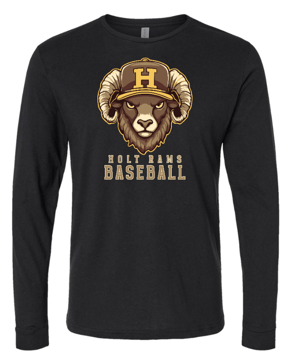 Custom Apparel - Screen Printing - Holt Baseball - Unisex Long Sleeve T-Shirt (Multiple Color Options) - Holt Baseball - 17510