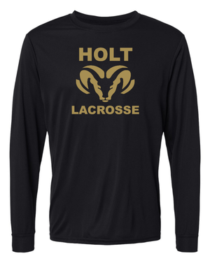 Custom Apparel - Screen Printing - Holt Lacrosse - Unisex Performance Long Sleeve Tee - Holt Lacrosse Winter - 14981