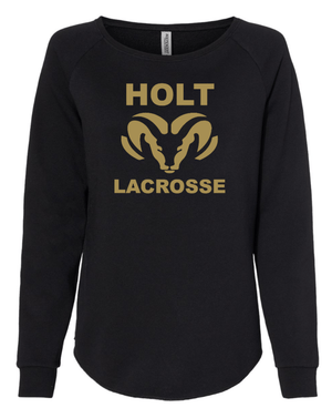 Custom Apparel - Screen Printing - Holt Lacrosse - Women's Crewneck Sweatshirt - Holt Lacrosse Winter - 14981