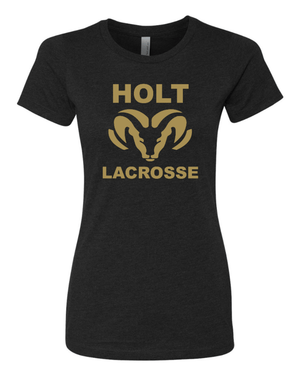 Custom Apparel - Screen Printing - Holt Lacrosse - Women's CVC T-Shirt - Holt Lacrosse Winter - 14981