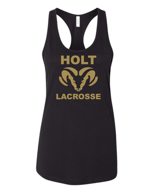 Custom Apparel - Screen Printing - Holt Lacrosse - Women's Racerback Tank Top - Holt Lacrosse Winter - 14981