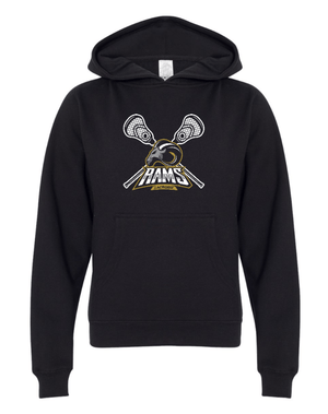 Custom Apparel - Screen Printing - Holt Lacrosse - Youth Mid - weight Hoodie - Holt Lacrosse Winter - 14981