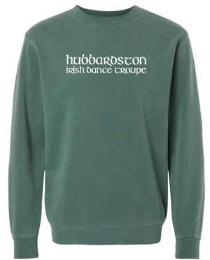 Custom Apparel - Screen Printing - Hubbardston Dance Spring 2025 - Midweight Pigment Dyed Crewneck Sweatshirt - Hubbardston Dance Spring 2025 - 17623