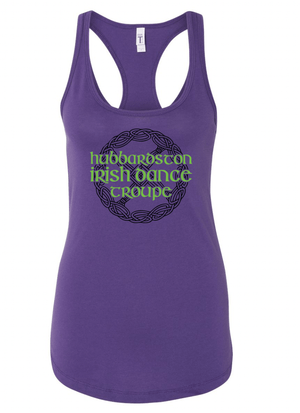 Custom Apparel - Screen Printing - Hubbardston Irish Dance - Women's Racerback Tank - Hubbardston Irish Dance Troupe - 15812