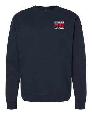 Portland Fire Department Crewneck Classic Navy front view