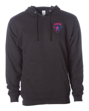 Lansing Gladiators Fall Shop 2026 Hoodie Black front view