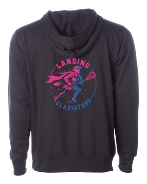Lansing Gladiators Fall Shop 2026 Hoodie Black back view